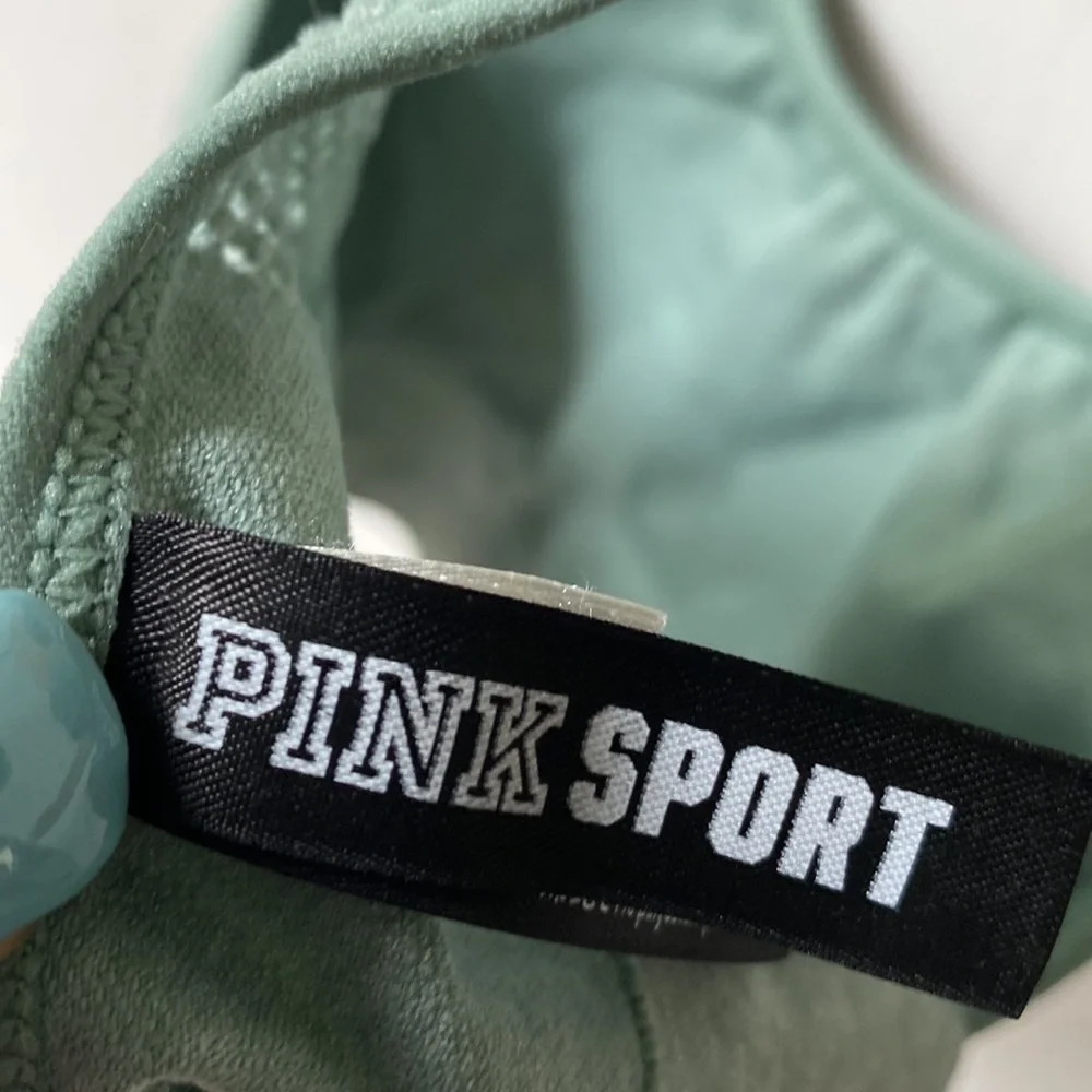 PINK Sport Victoria's Secret Light green Sports Bra, Size XS